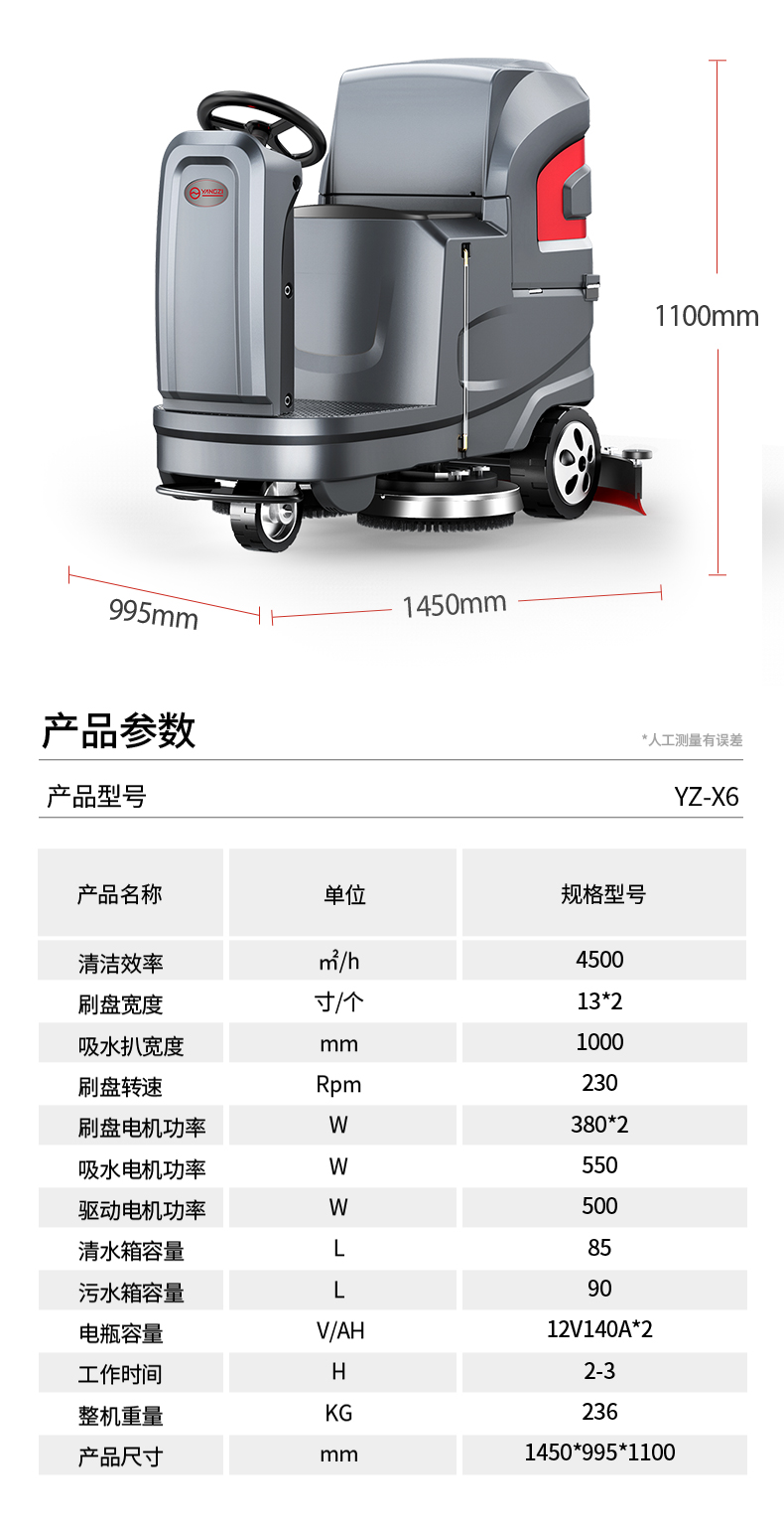 扬子驾驶式（全自动）扫地机YZ-X6(图14)