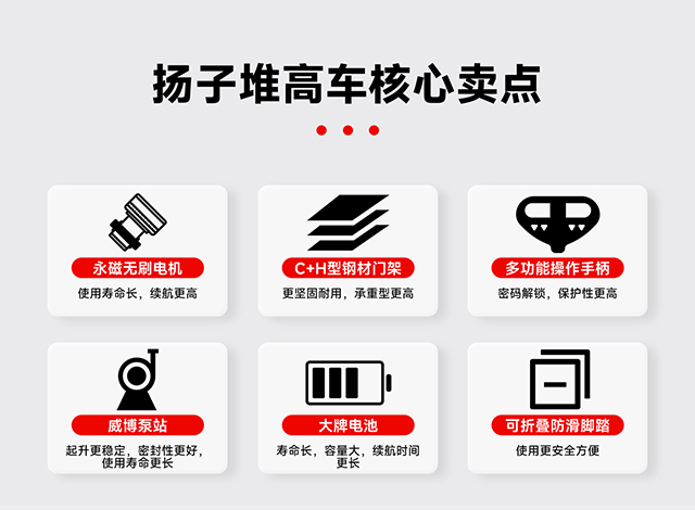 扬子电动堆高车核心卖点