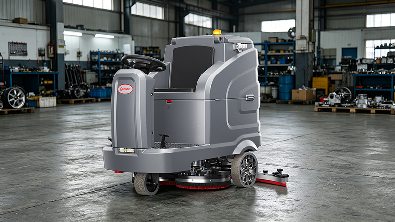注塑车间油污积水怎么治？扬子洗地机官网推荐的强力吸水清洁全案